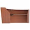 Linea Italia Reception Desk 49 in D X 46 in H, 10.3 ft W X Thermofused Laminate, Clear, Cherry ZUC296 - alternate 6